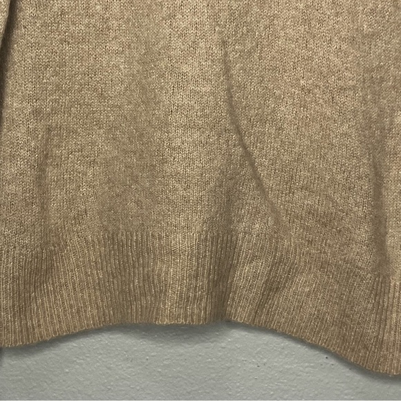Rails Turtleneck Sweater Wool Cashmere Silk Blend Women Medium Tan Long Sleeve - Picture 3 of 7